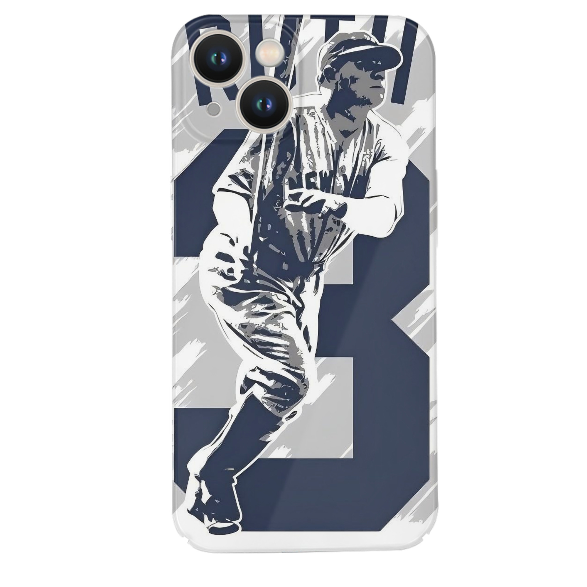 Babe Ruth 27 IPhone 14 Series Full-Cover Hard Case – Shockproof With Raised Camera Protection – Precise Cutouts, Wireless Charging Compatible – Durable, Anti-Yellowing, Easy To Clean